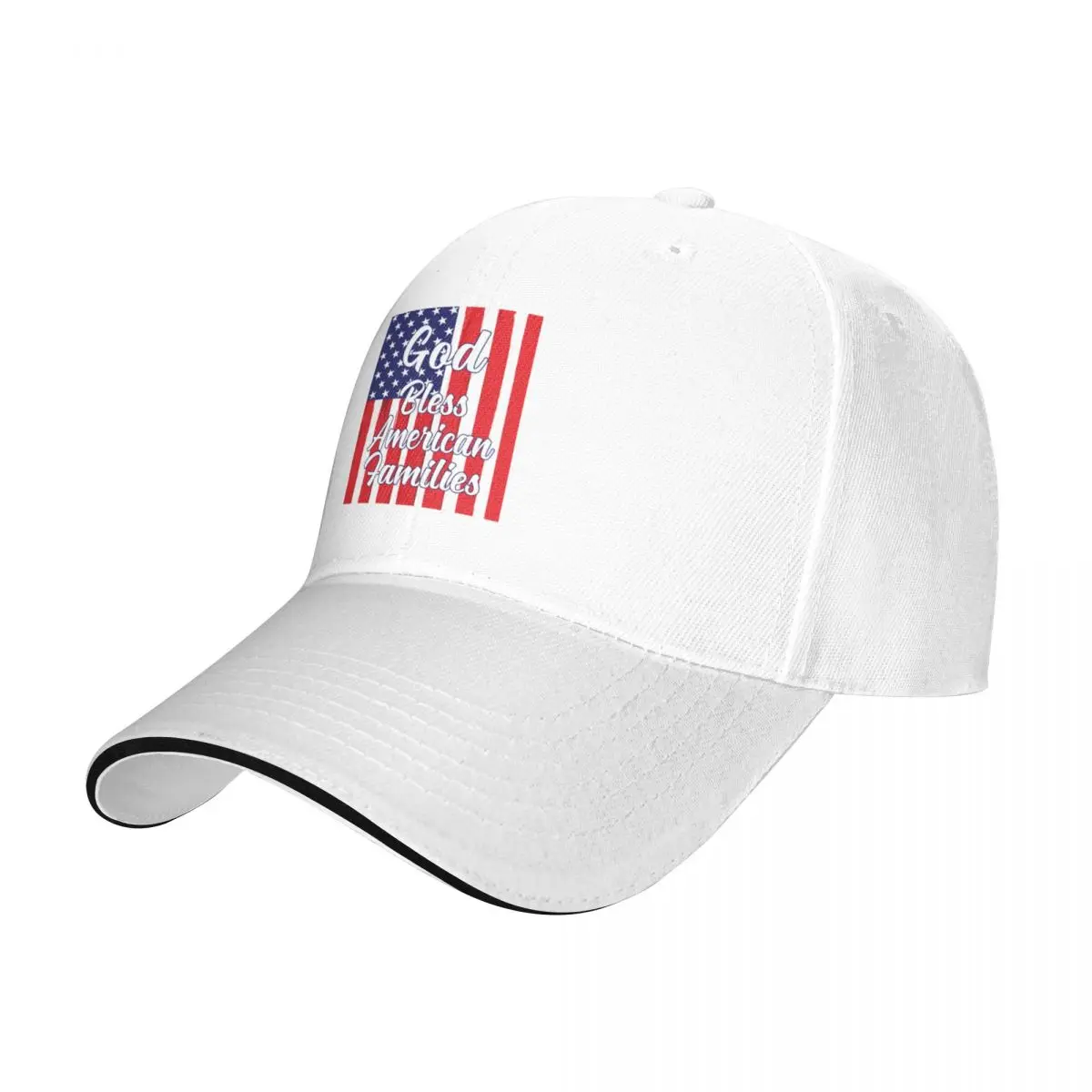 God Bless American Families Baseball Cap Trucker Hat Wild Ball Hat Women's Golf Clothing Men's