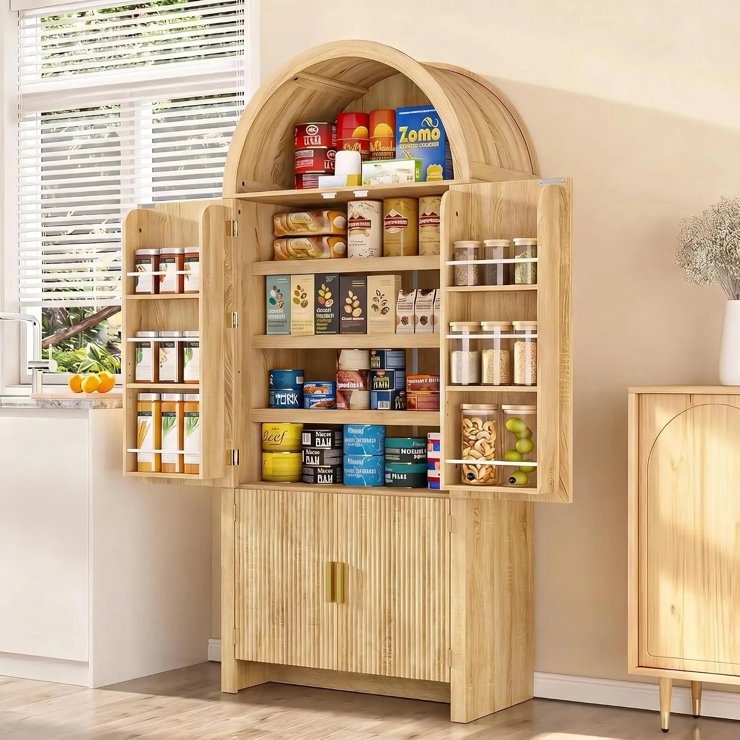 Arched Pantry Cabinet, 71