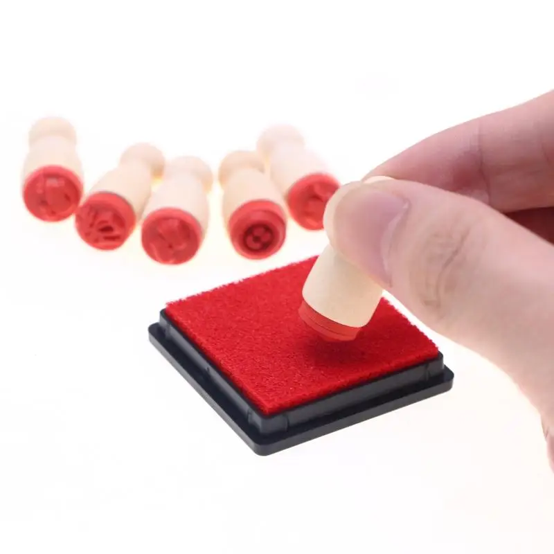 7Pcs Puppenhaus Miniatur Mini Holz Kreative Ledger Dichtung Modell Möbel Zubehör Für Puppe Haus Dekor Kinder Pretend Spielen Spielzeug