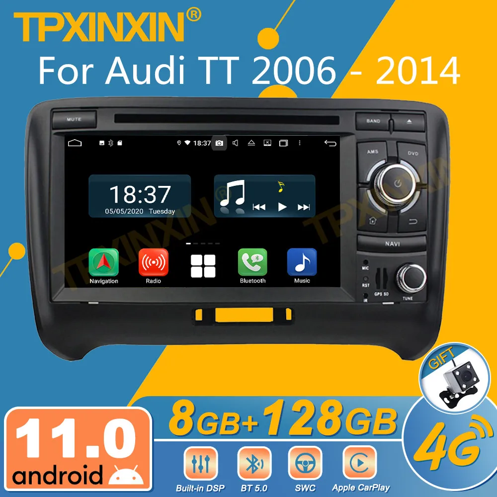 For Audi TT 2006 - 2014 Android Car Radio 2 Din Autoradio Stereo Receiver GPS Navigator Multimedia Player Head Unit Screen