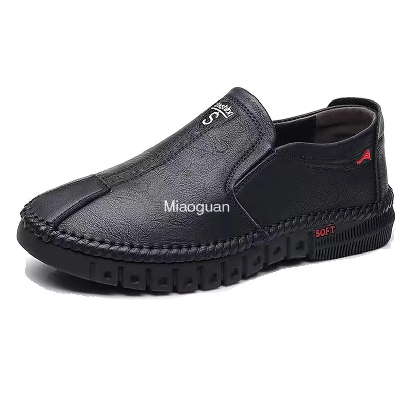 

Handmade Leather PU Shoes Male Casual Sneakers Comfort Design Man's Business Loafers Moccasins Round Head Fashion Spring Autumn