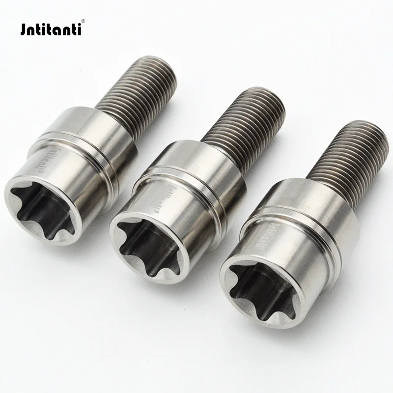 

Jntitanti Torx Head Плавающее сферическое сиденье Gr.5 Титановый колесный болт M14x1,5 для фиксации колес Porsche