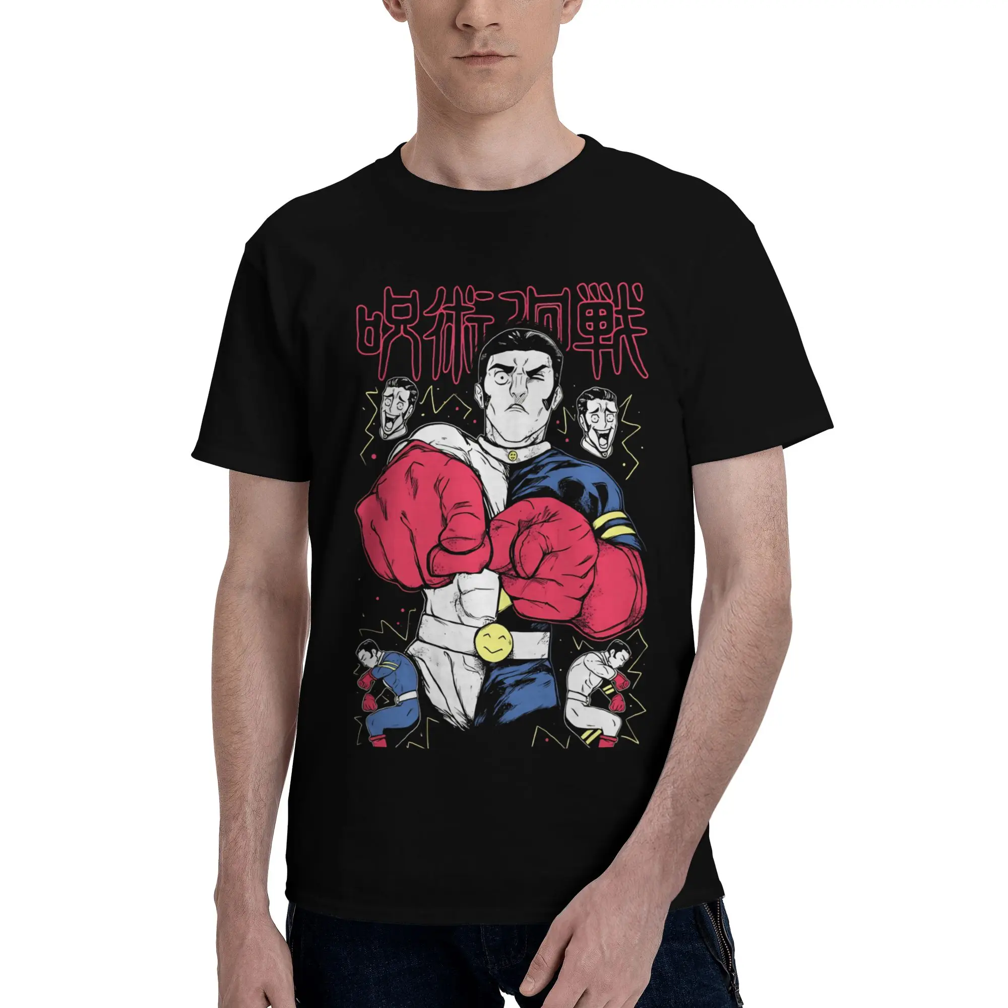 Sorcerer IV  Funny 100% Cotton T-Shirt Bandai Jujutsu Kaisen Tees Tops For Men