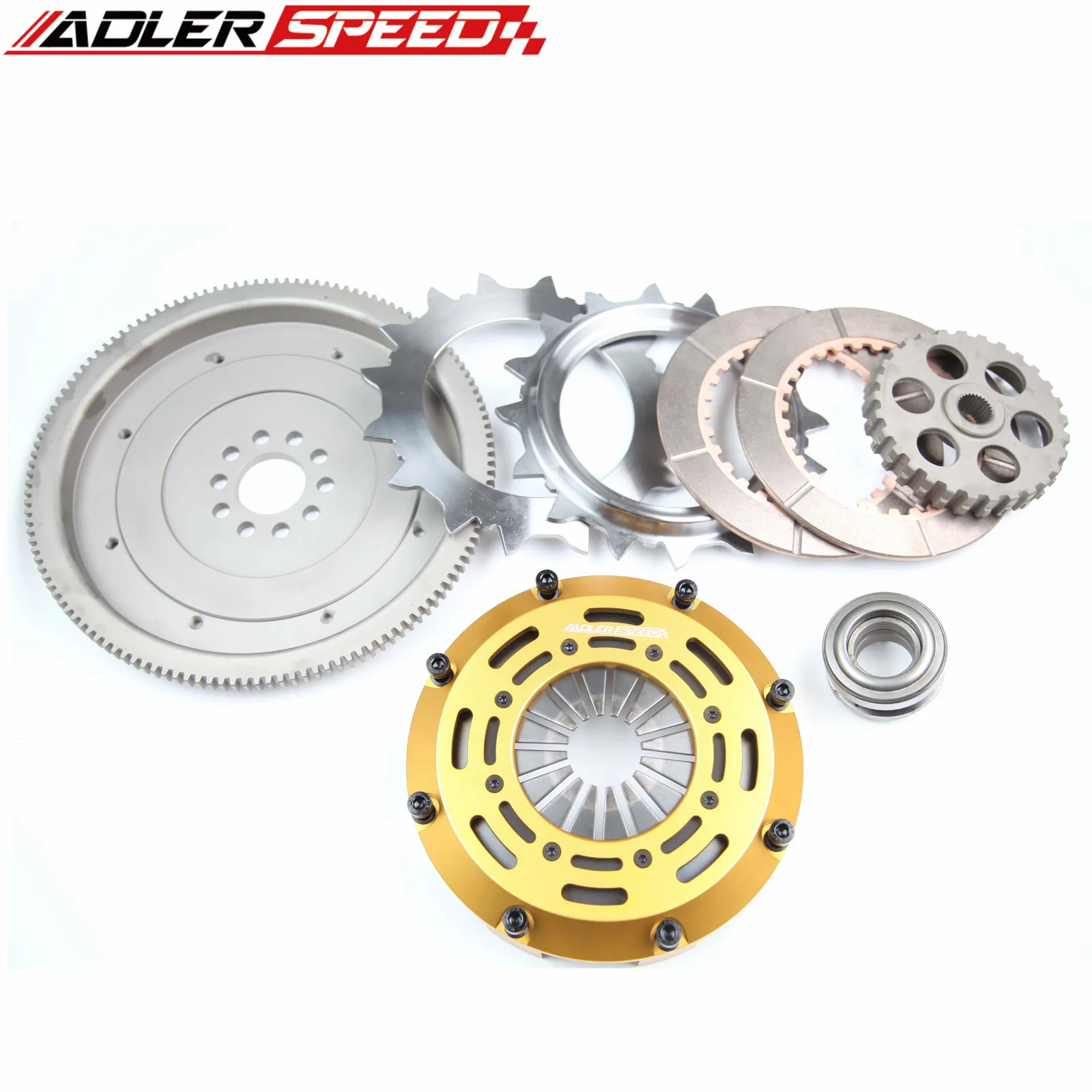 ADLERSPEED for VW Corrado SLC/Golf GTI VR6/etta GLI, GLS, GLX VR6/Passat GLX 12-valve; 5-speed Racing Clutch Twin Disc Kit view 6