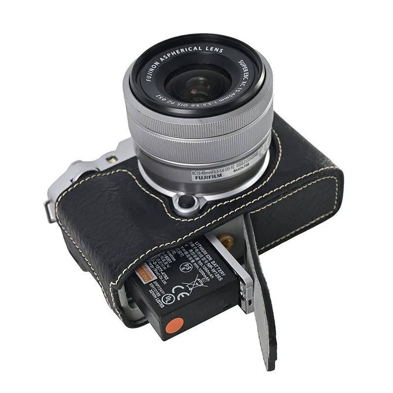 حافظة كاميرا من جلد البولي يوريثان، غطاء نصف الجسم لهاتف Fujifilm X-M5 XM5