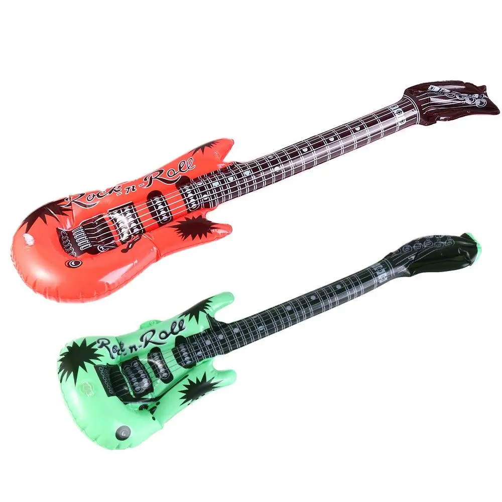 

PVC Inflatable Musical Instrument Toys Inflatable Random Color Inflatable Guitar Balloon Creative Guitar Guitar Foil Balloons