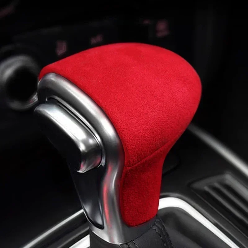 Alcantara Suede Wrap For Audi A4 A4L A5 A6 A6L A7Q5 Q7 S6 S7 Car Gear Shift Knob Trim Cover Interior Tuning Accessories