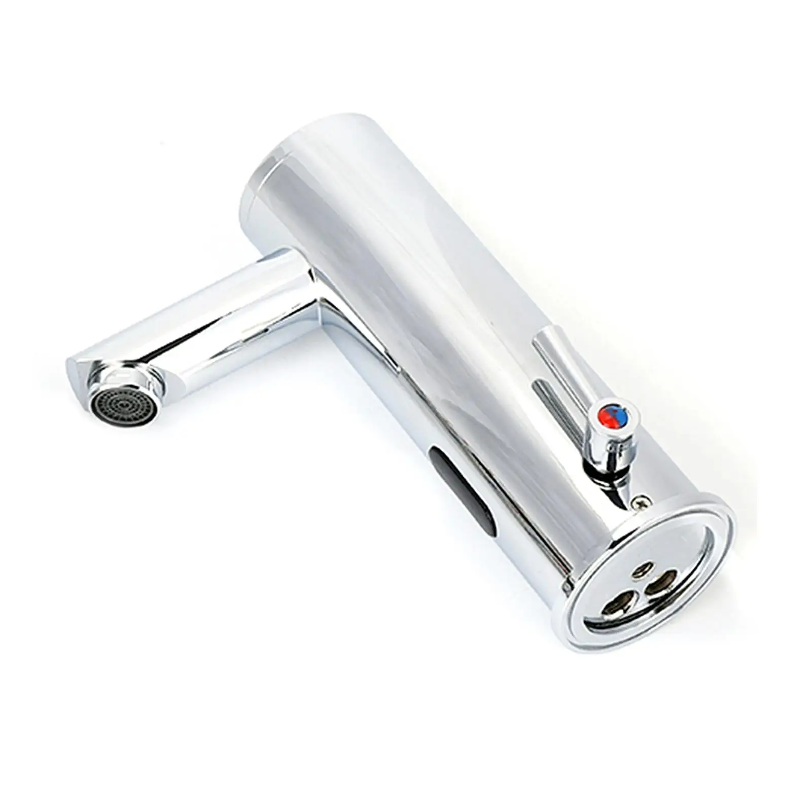 مستشعر الأشعة تحت الحمراء الأوتوماتيكي للحمام والمطبخ وصنبور نحاسي ساخن وبارد بمقبض واحد وحنفية خلاط مياه نحاسية