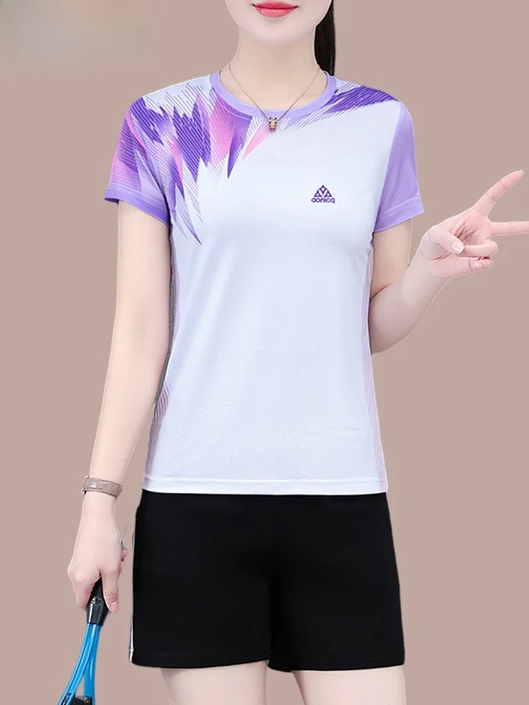 

TUCANO Ice Silk Qui Dry спортивный комплект женский лето 2025 новый тонкий дышащий повседневный комплект одежды для фитнеса из двух предметов