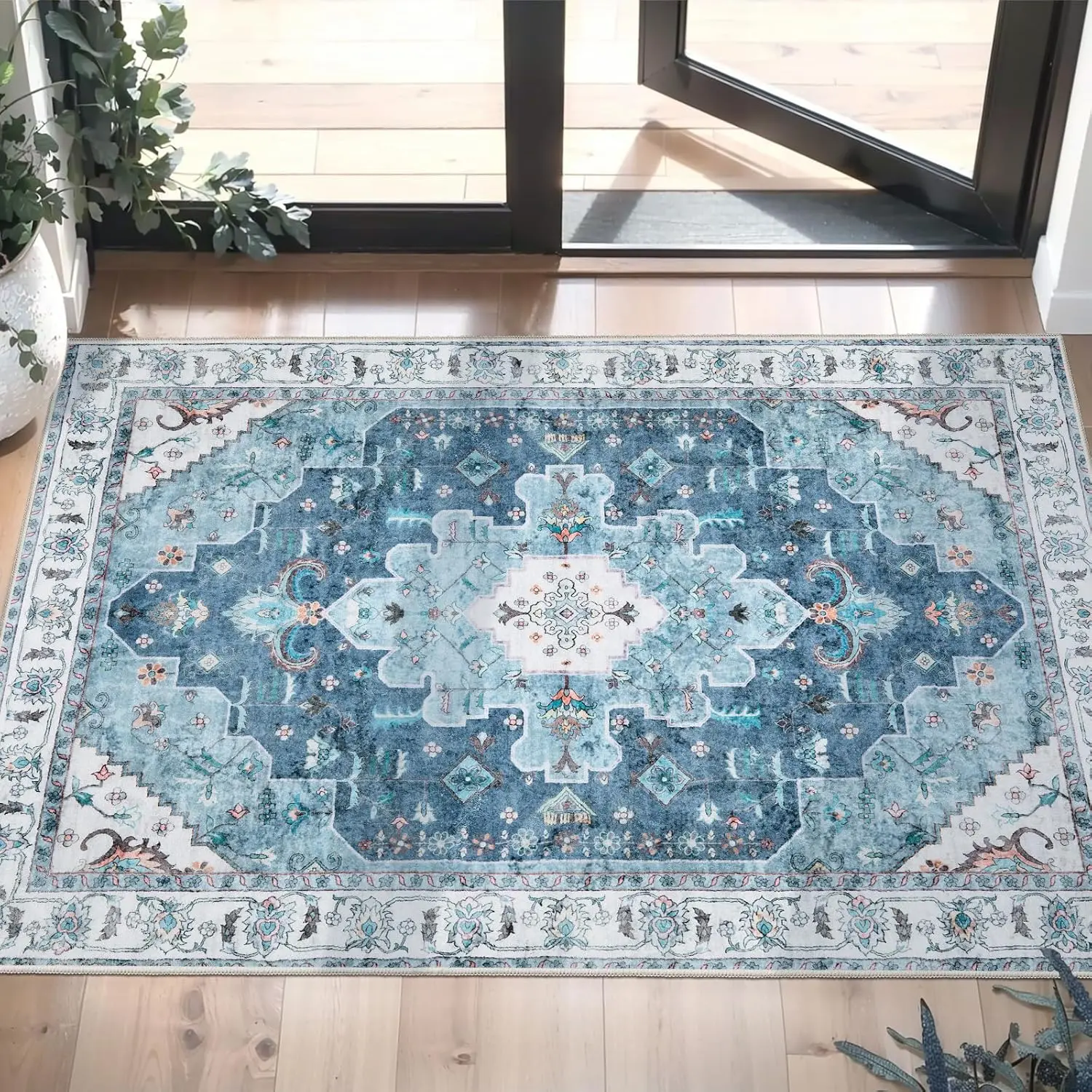 البوهيمي الرجعية السجاد مدخل بهو عدم الانزلاق سجادة باب سجادة أرضيات مناسبة لمدخل غرفة نوم المطبخ الحمام أريكة #3