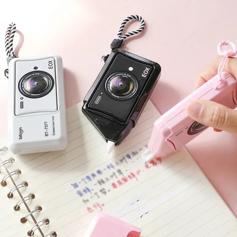 1 pc Camera Correction Tape Mini Creative Funny Cartoon Cute Alter Tape  Back To School School Supplies school supplies kawaii