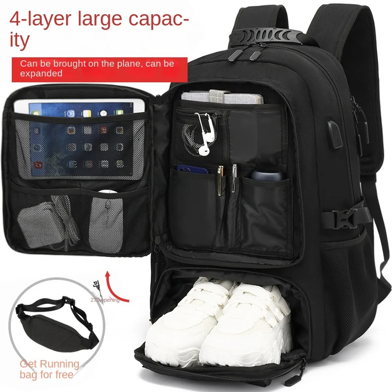 50/60/80L Unisex Männer Outdoor Rucksack USB Große Kapazität Reise Pack Sport Trekking Rucksack Wandern Camping Rucksack für Männer – Detail 22