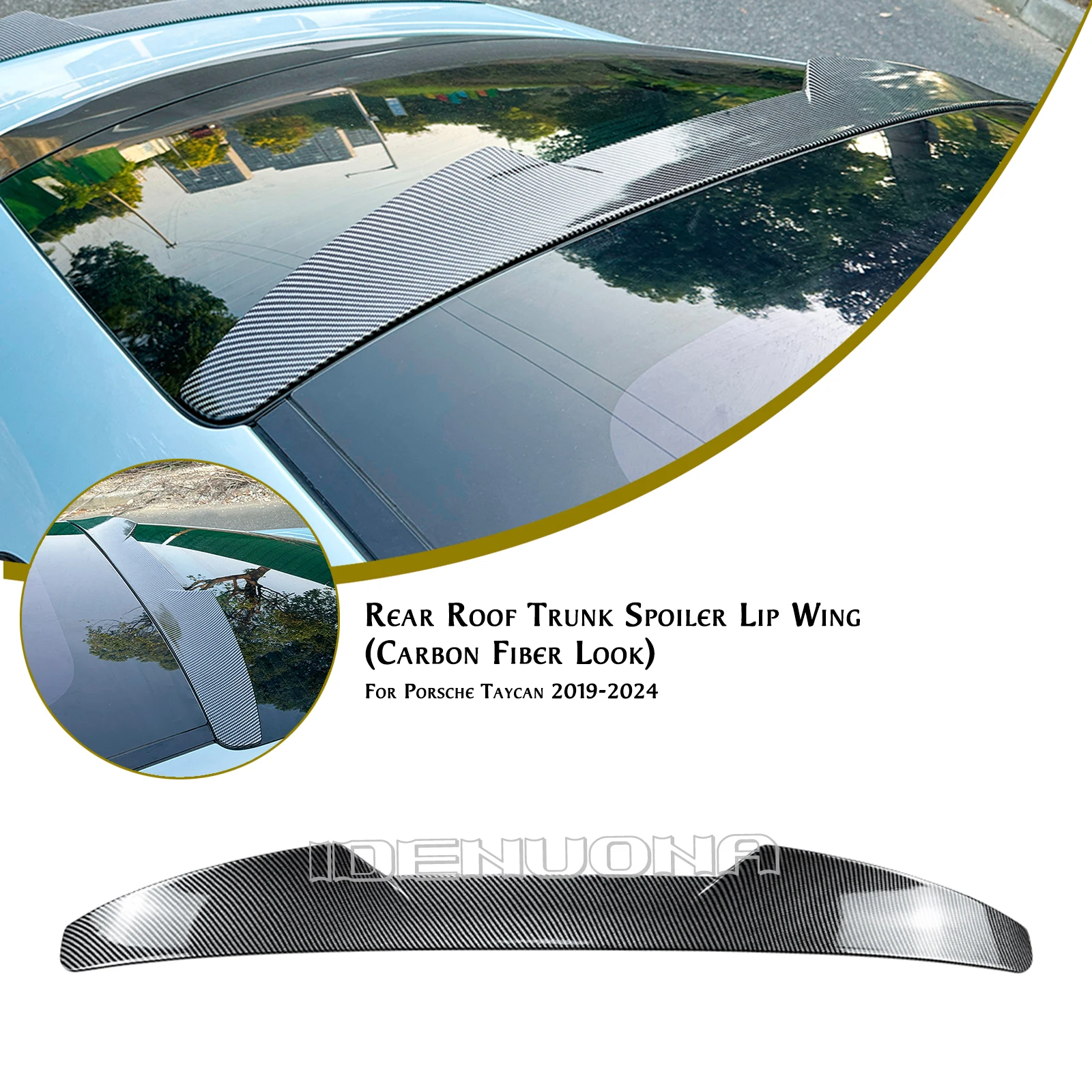 

Car Roof Wing Tailgate Trunk Rear Lip Window Spoiler For Porsche Tacan 2019 2020 2021 2022 2023 2024 2025 2026