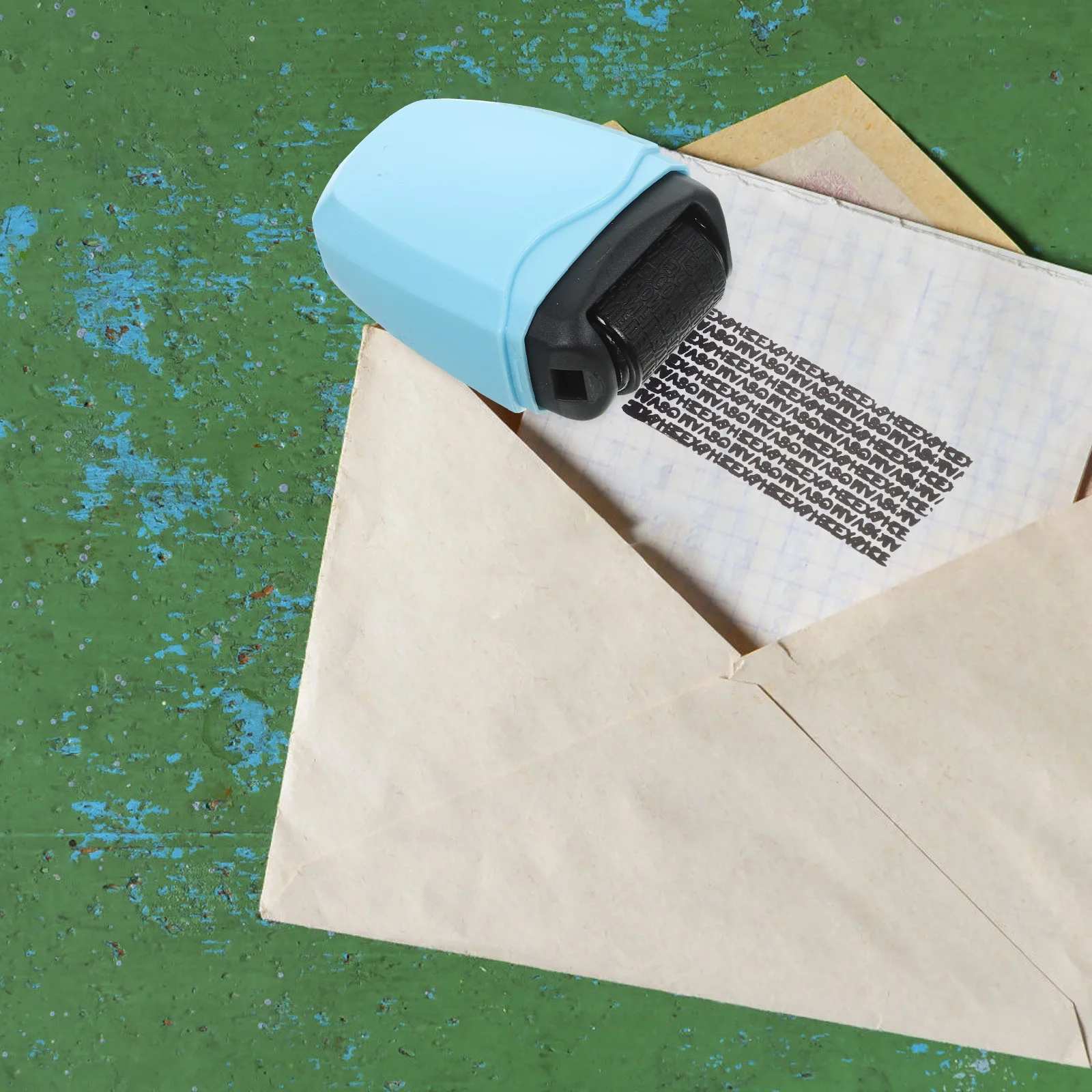 2 Pcs Postage Stamps Confidentiality Seal Roller Privacy Protection Home Accessories Identity Multi-function