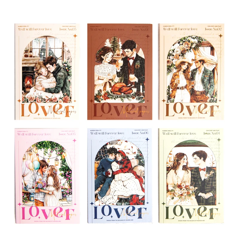 Pack d'autocollants pour amoureux intimes en PET, 30 pièces, décoration de fond pour Scrapbook, enveloppe d'album, papeterie de marquage pour journal intime, DIY bricolage