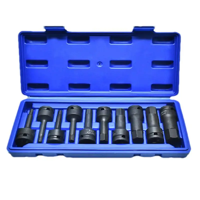 

Allen Bit Socket Set Hex Shank Allen Socket Screw Driver Bit 10 Pcs Socket Set Long Chromoly Steel Drill Bits Hand Tools Kit For