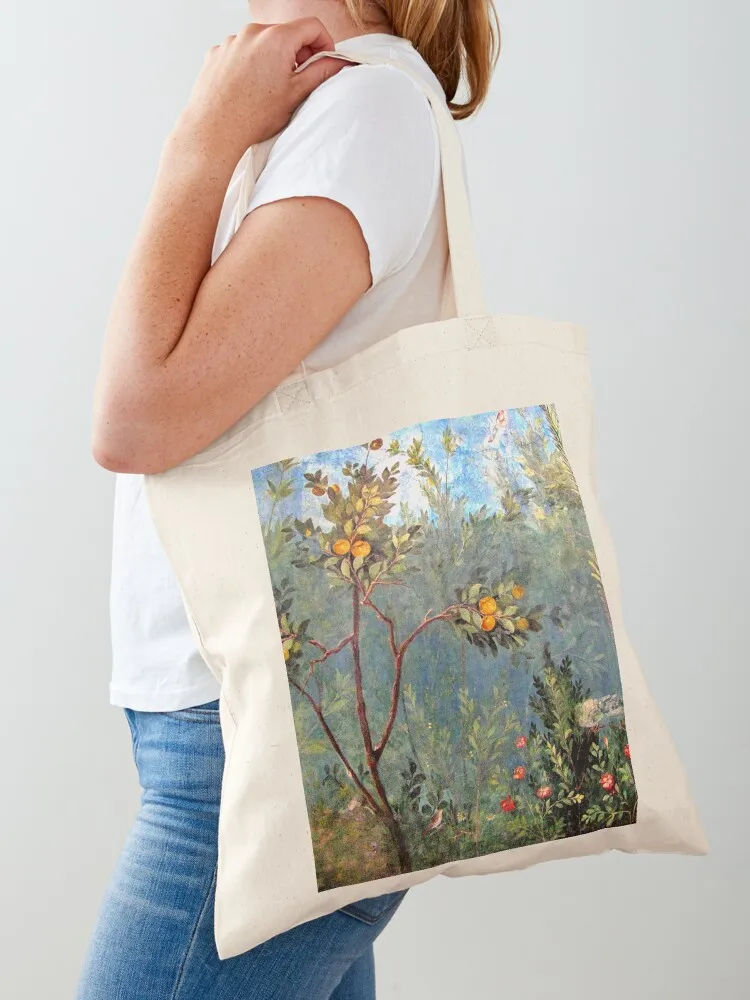 House of Livia Prima Porta Fresco Tote Bag Einkaufstaschen, faltbare Einkaufstasche, Universitäts-Shopper-Tasche, Damen-Tragetasche aus Segeltuch