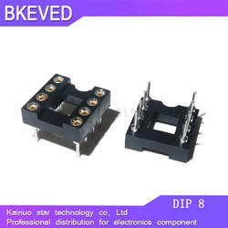 20pcs DIP-8 Round Hole 8 Pins 2.54MM DIP DIP8 IC Sockets Adaptor Solder Type 8 PIN IC Connector 100% New original