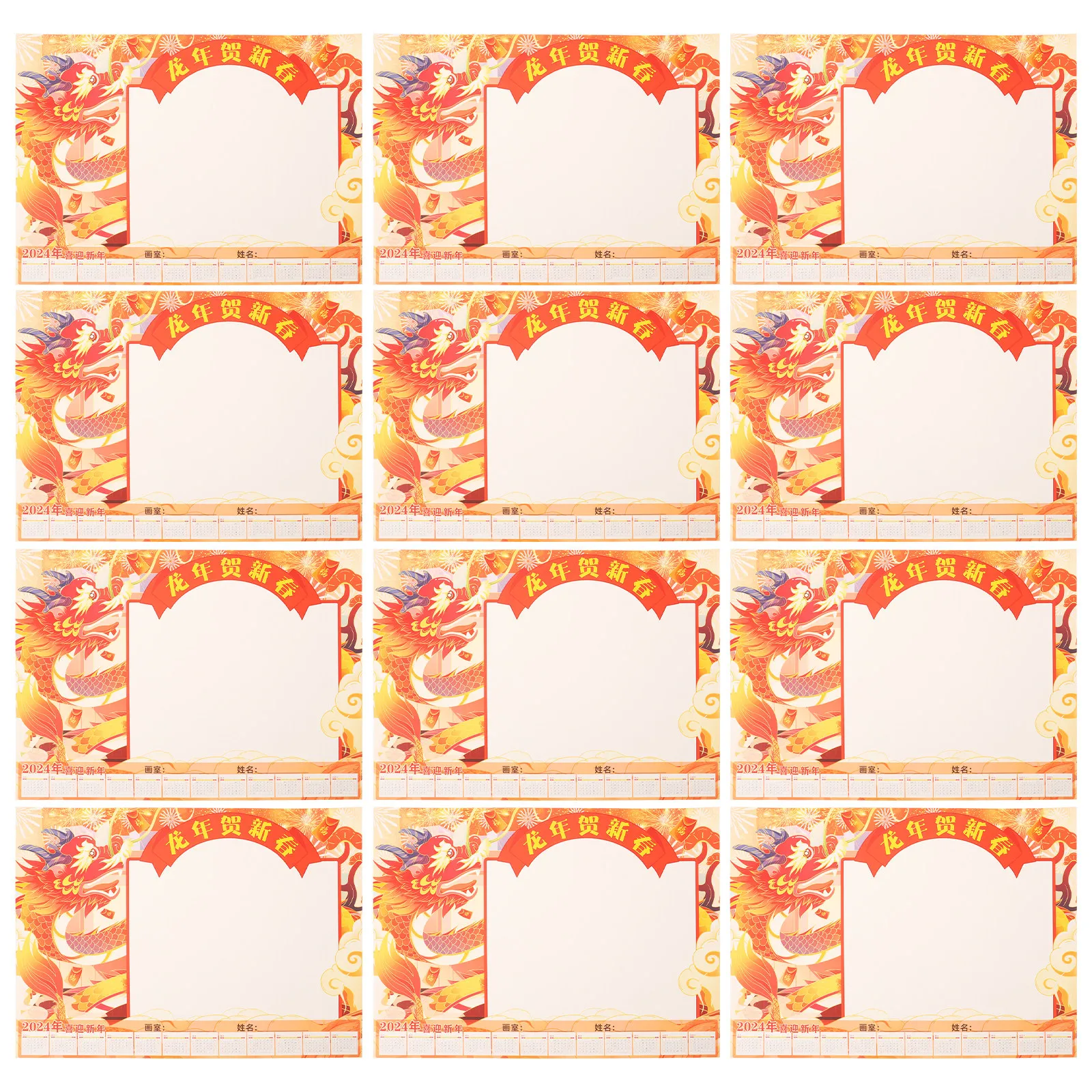 calendario-de-pared-del-ano-del-dragon-25-hojas-calendario-creativo-para-colorear-calendario-colgante-para-oficina-notas-pintura-a-mano-planificador-unico-2024