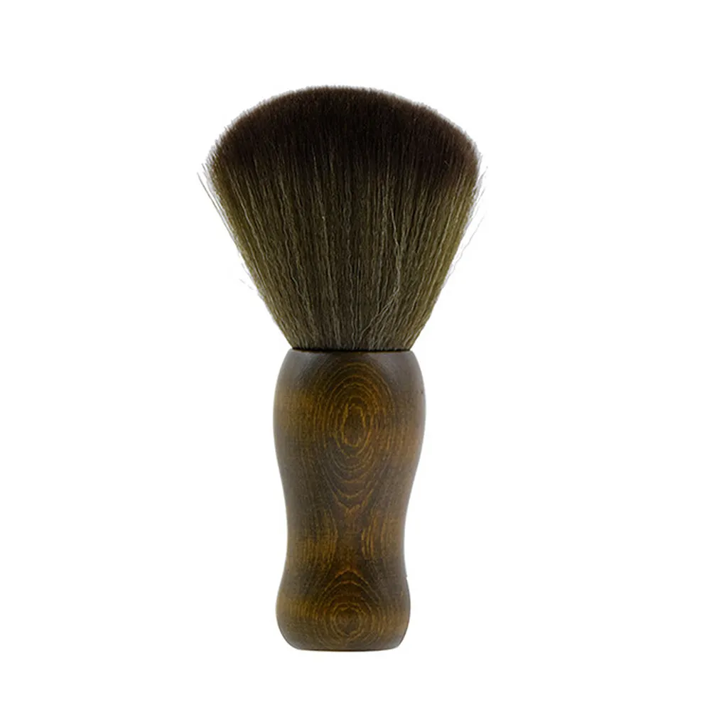 1Pcs Soft Bristle Hair Brush Wooden Handle Practical Salon Tool Barber Duster Hair Cleaning Brush Barber Duster