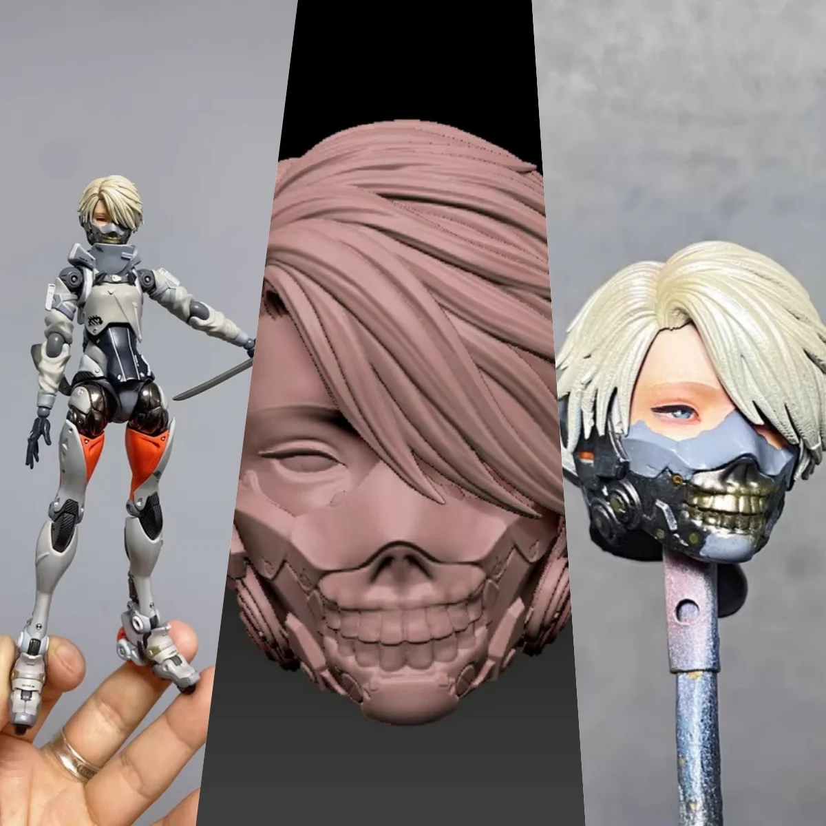 

【30days Made】1/12 Scale Female Soldier Intelligent Robot Ava Unpainted/Painted Head Sculpture Fit 6''Action Figure Model Toys