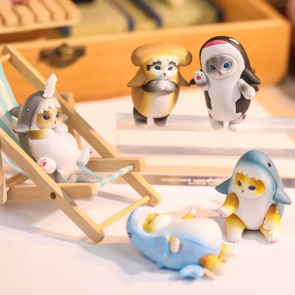 

Mofusand Shark Cat Marine Animal Blind Box Toys Action Figure Model Cute Doll Collection Ornaments Children Gifts