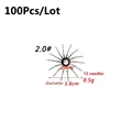 100Pcs Size 2.0