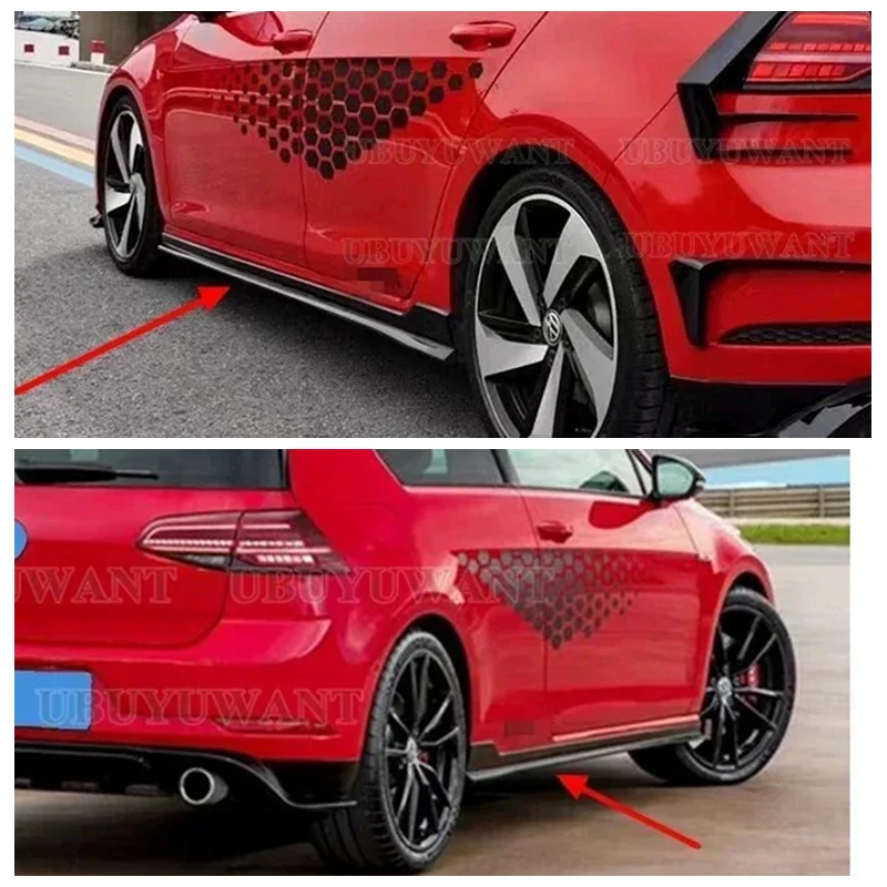 Высококачественная боковая юбка из АБС-пластика для Volkswagen GOLF 7 MK7 & MK7.5 GT-I & R & R-line Model 2015-2019 4 шт./компл.
