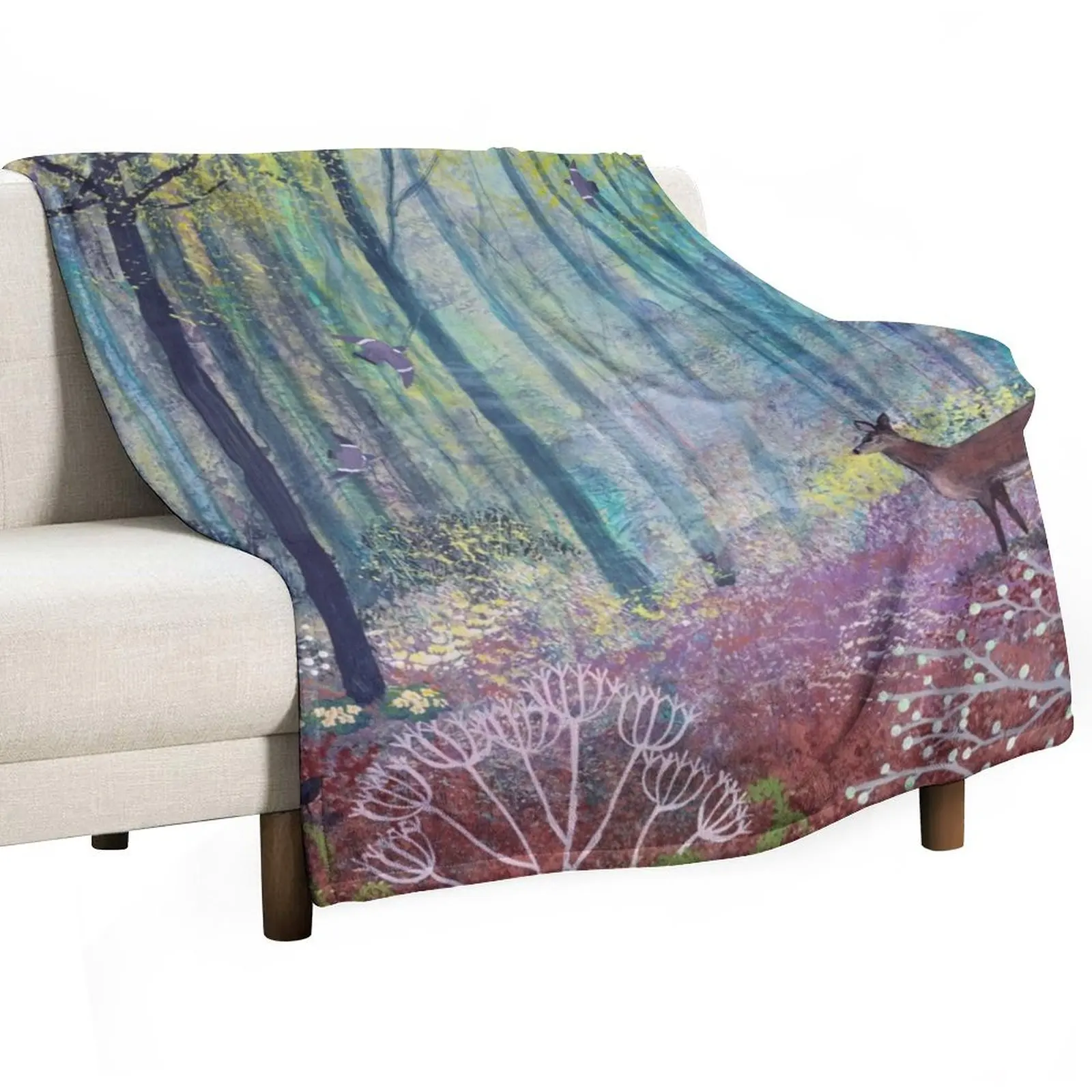 

The Enchanted Forest Throw Blanket for sofa Shaggy Soft Big Summer Blankets