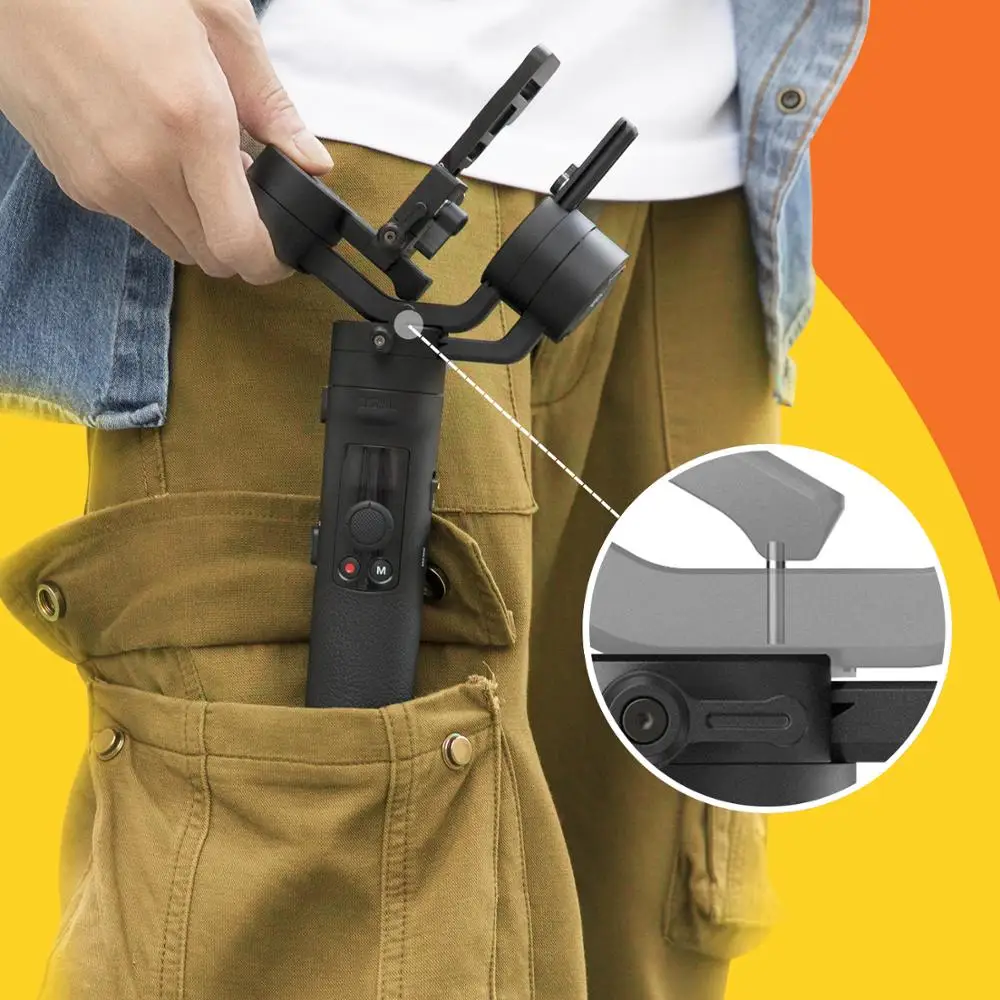 Stabilizer Genggam Crane M2 untuk Smartphone, Kamera Mirrorless Ringkas, Kamera Aksi, Gimbal Terbaru 500g