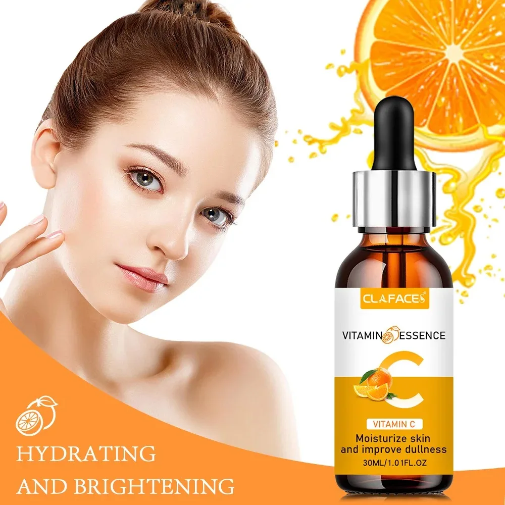 

Vitamin C Facial Moisturizing Nourishing Soothing Contains Hyaluronic Acid Brightening and Repairing Dull Skincare Serum