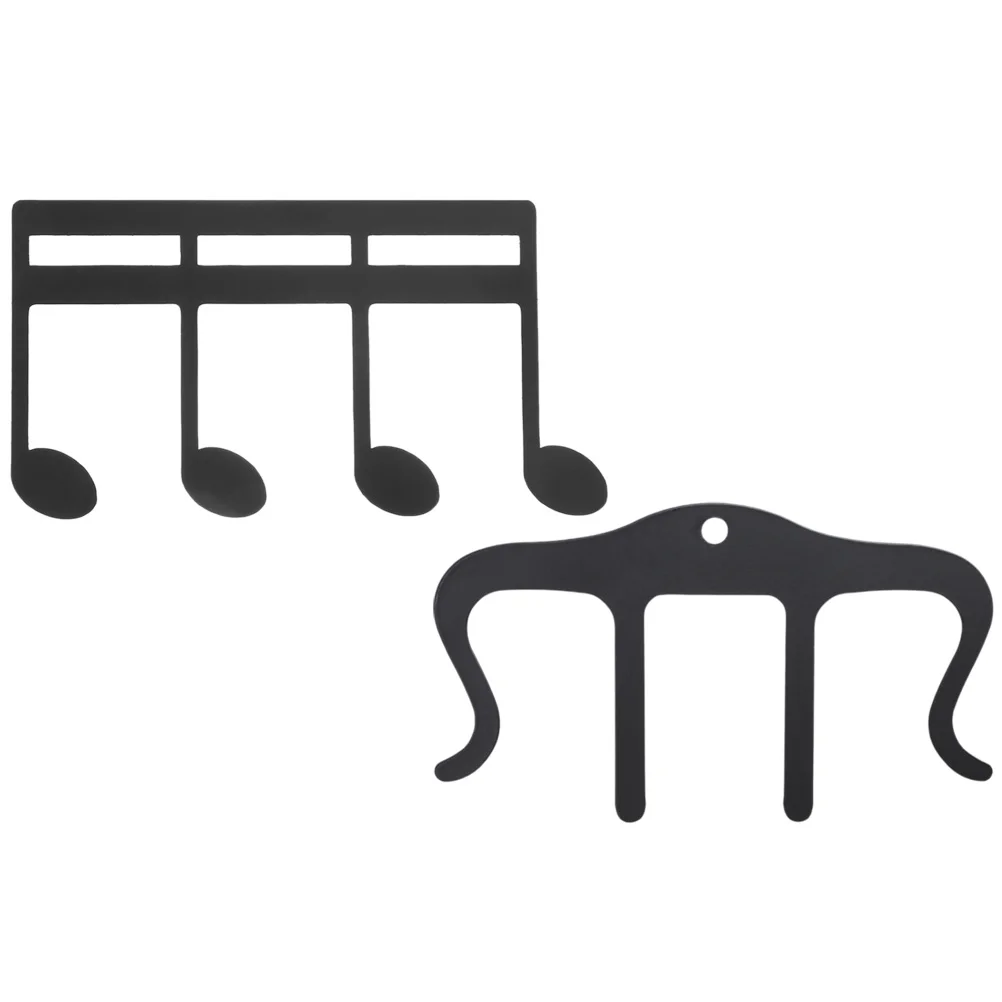 

2 Pcs Piano Music Folder Book Stand Clip Metal Folding Page Holders for Reading