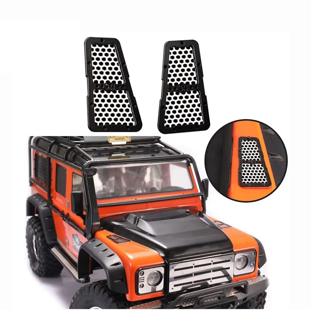 Rc Auto Luchtfilter Motor Grote Flow Luchtinlaat Cover Voor Trax Trx-4 Axiale Scx10 Defender D90 D110 Rc Model Auto Onderdelen