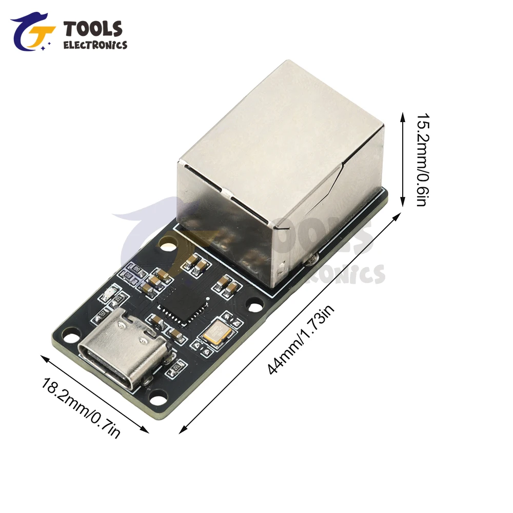 

CH397A USB to RJ45 Ethernet Module 100Mbps Usb Network Card Type C Mini Portable Design Stable Performance