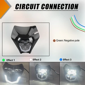 10ベストセールスKTMデューク200ヘッドライトマスク-11