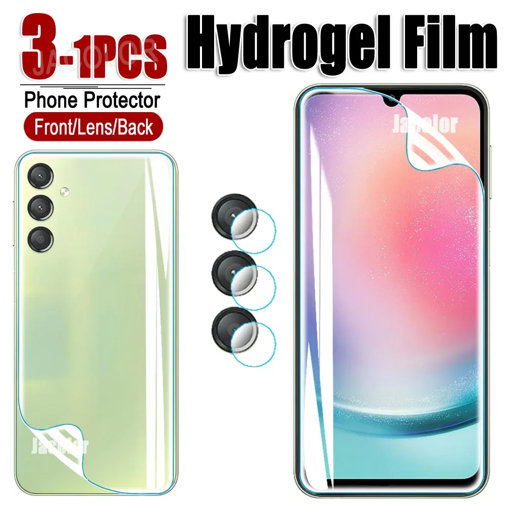 1-3PCS Hydrogel Film For Samsung Galaxy A54 A34 A24 4G A23 A53 A33 5G Samsun Galaxi A 54 34 24 53 5 G Camera Lens Back Protetor