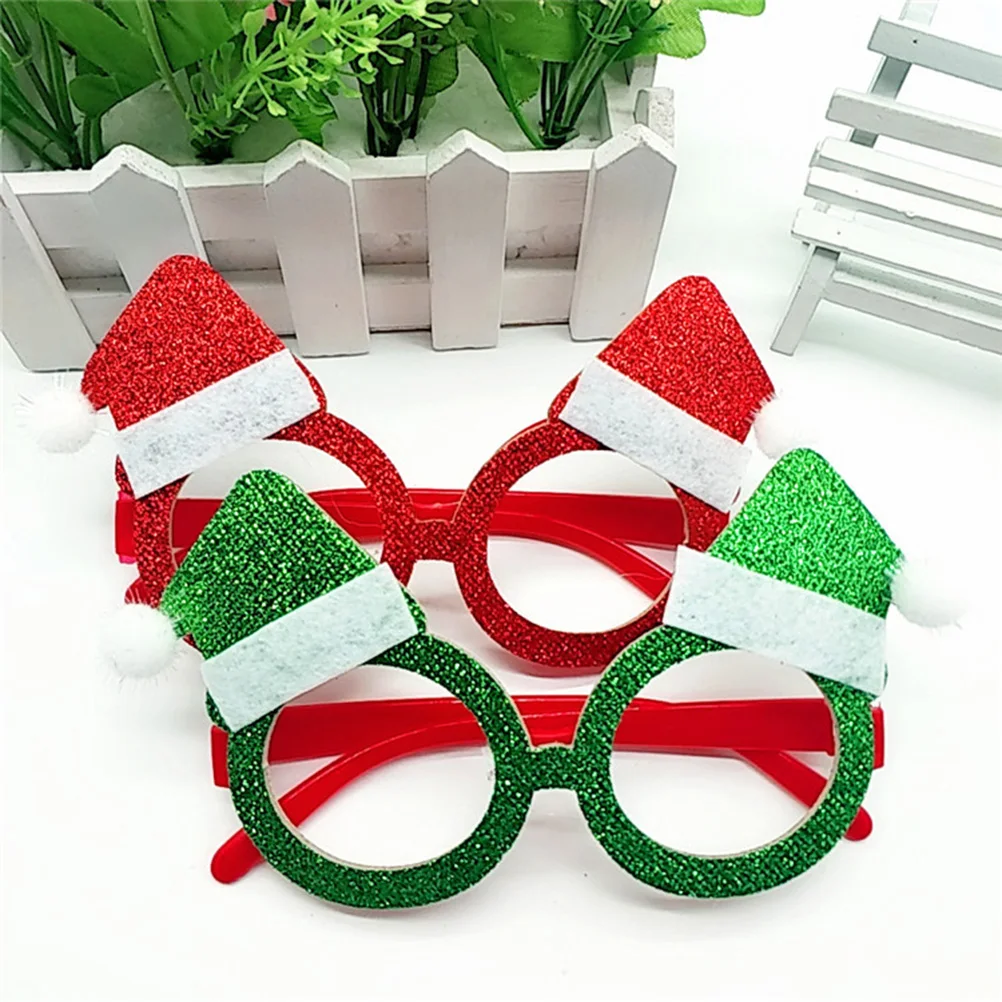 

6Pcs Party Glasses Props Fun Christmas Design for Kids and Adults Light Portable Festival Wear Masquerade Event Decor