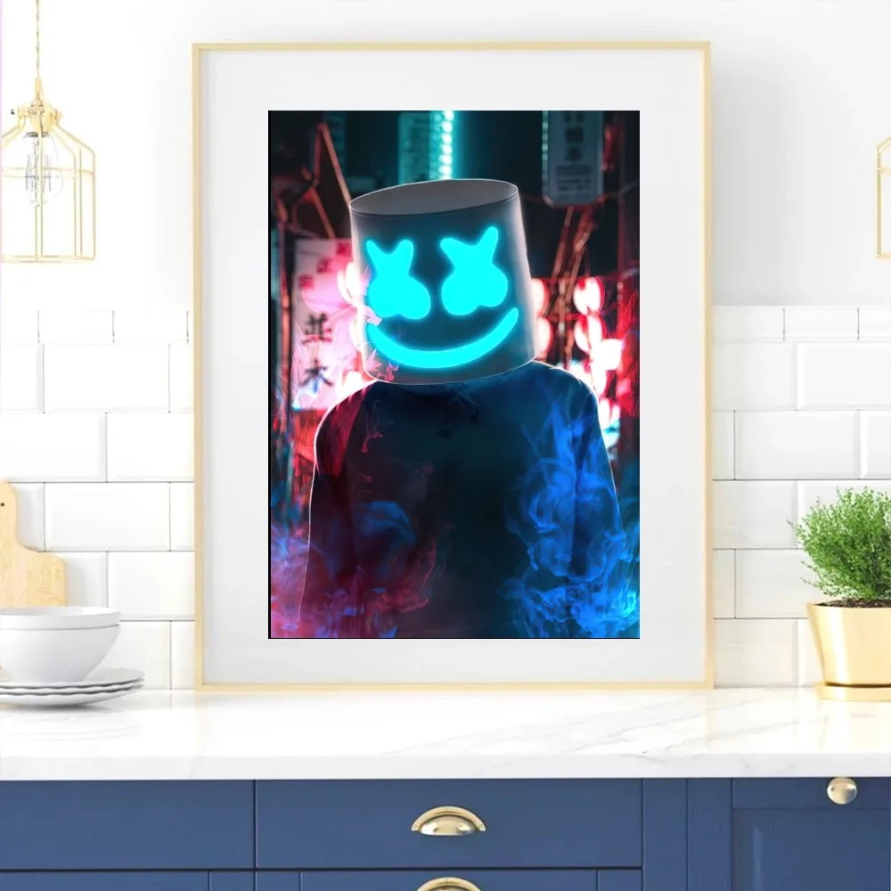 DJ M-Marshmello Poster Wall Pictures For Living Room Fall Decor