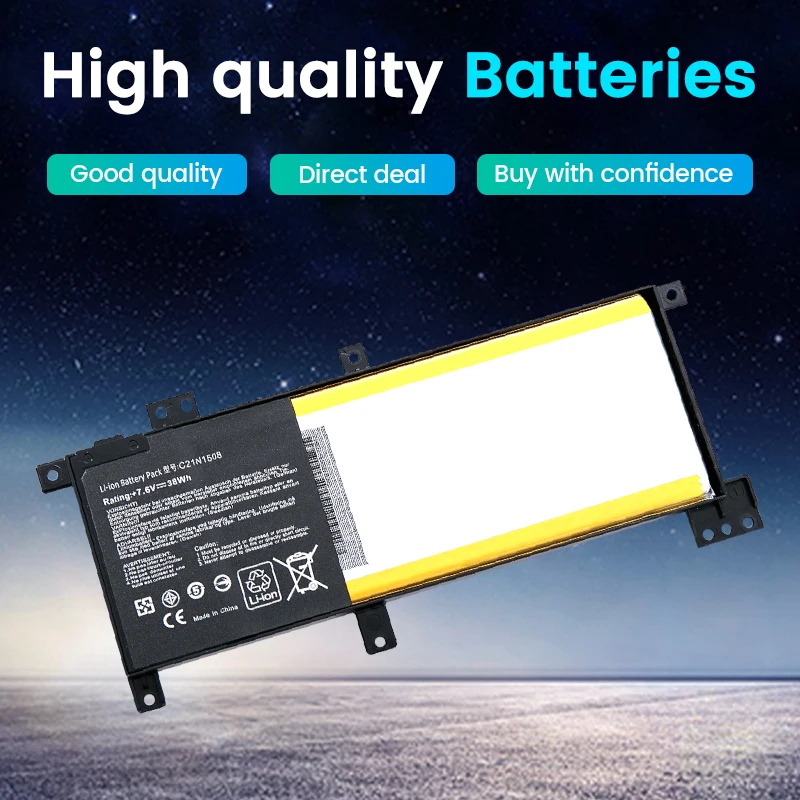 [C21N1508] [C21PQ9] for ASUS X456U X456UA X456UR X456UV A456U X456UB X456UF X456UJ F456U F456UV K456U R457U 38Wh Laptop Battery