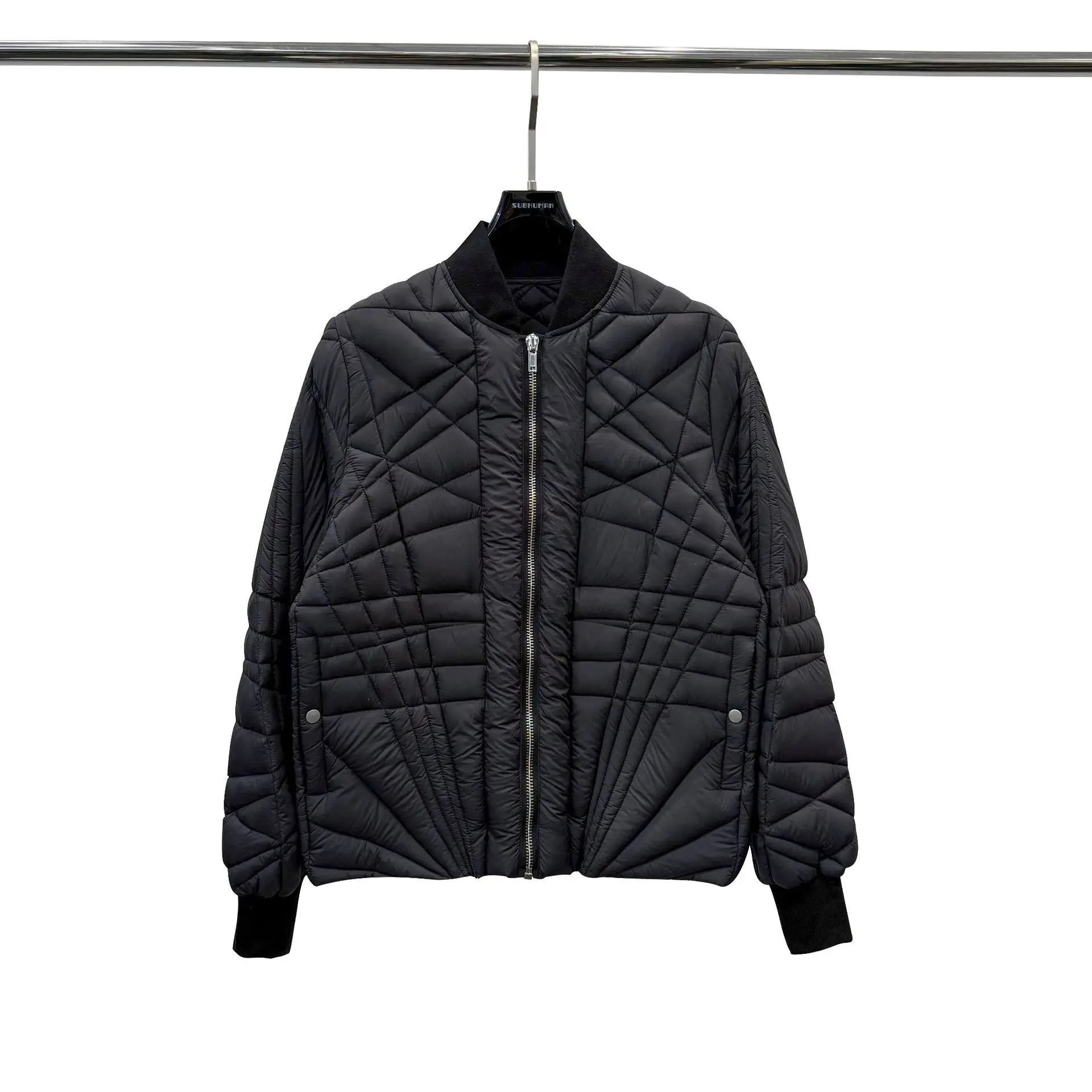 سترة High Street Dark Ro Style Goose Down سترة رجالية للجنسين خفيفة الوزن مصممة ذاتيًا ملابس الشارع الشهير معاطف سفلية #4