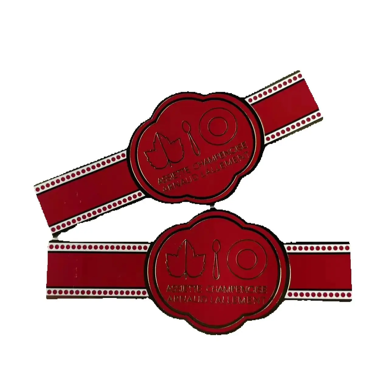 1000pcs Custom Cigar Band Stickers｜Embossed Adhesive Labels｜Recyclable Paper Rings｜Biodegradable Eco Material