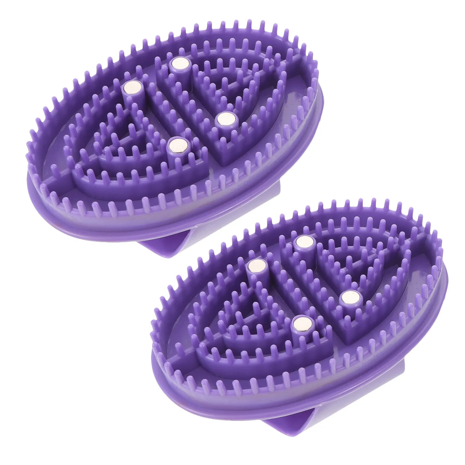 

Набор из 2 силиконовых массажных щеток для тела: мягкий скрабер для меридианов, стимуляции акупунктурных точек, отшелушивания кожи для ног, рук и спины