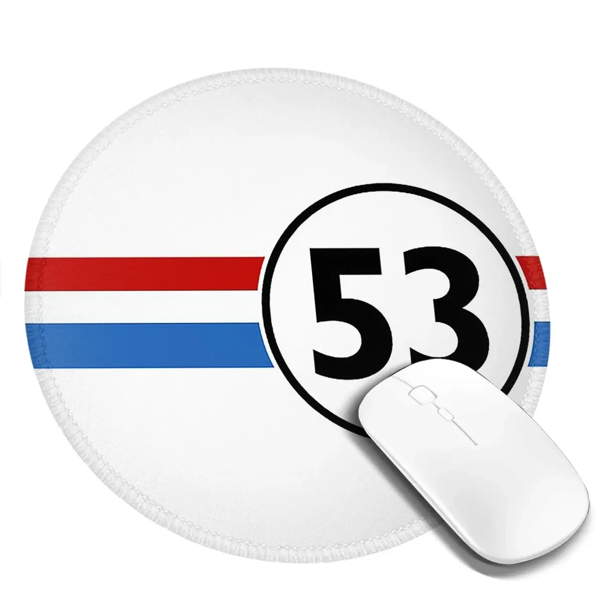 Herbie Number Round Mouse Pad Computer Keyboard Mouse Mat Gamer PC Desk Mat Office Accessories Table Mats