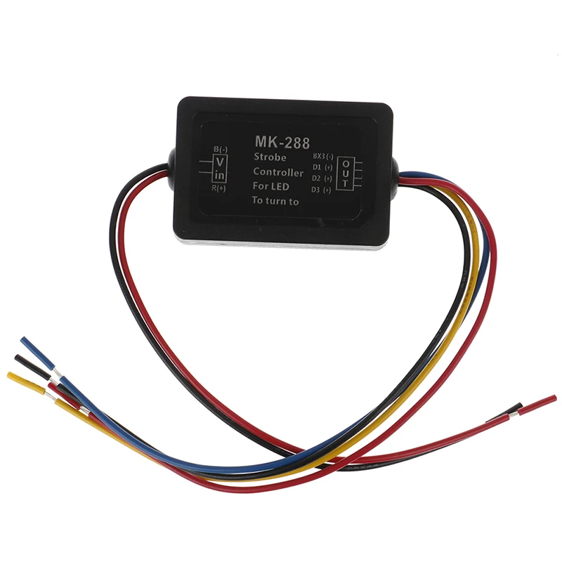 1PC 12V Car Turn Signal Light MK-288 3-Step Sequential Dynamic Chase Flash Module Box Flash Strobe Controller