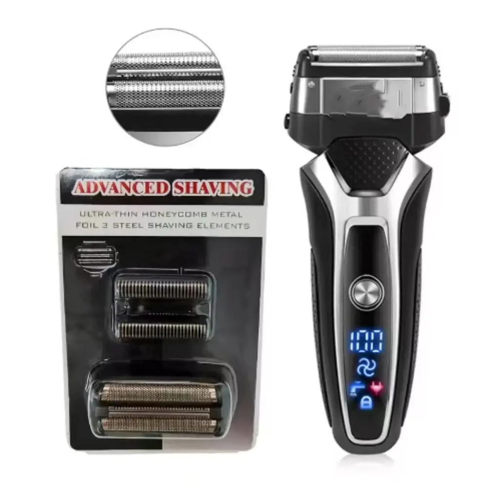 Replacement Foil and cutters Fit For SURKER 9008 shaver ，(1pcs blade+1pcs mesh)/set image 2