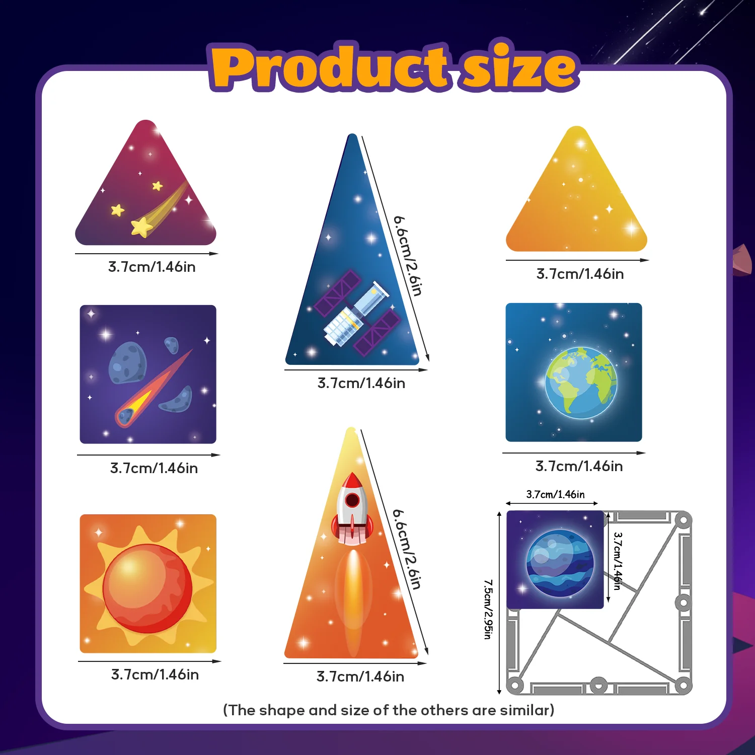 Mini jouet de construction magnétique Système solaire, éléments planétaires, astronaute univers, ensemble de voyage portable, cadeaux de rentrée scolaire