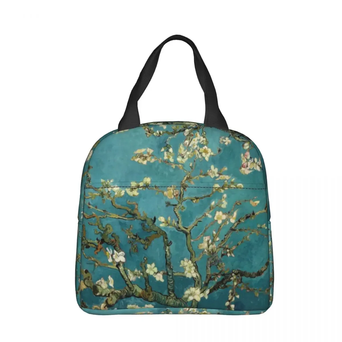 Van Gogh Almond Blossom Tumblr Fashion Grunge Aesthetic Vintage Insulated Lunch Bag Cooler Bag Tote Lunch Box Bento Pouch Work