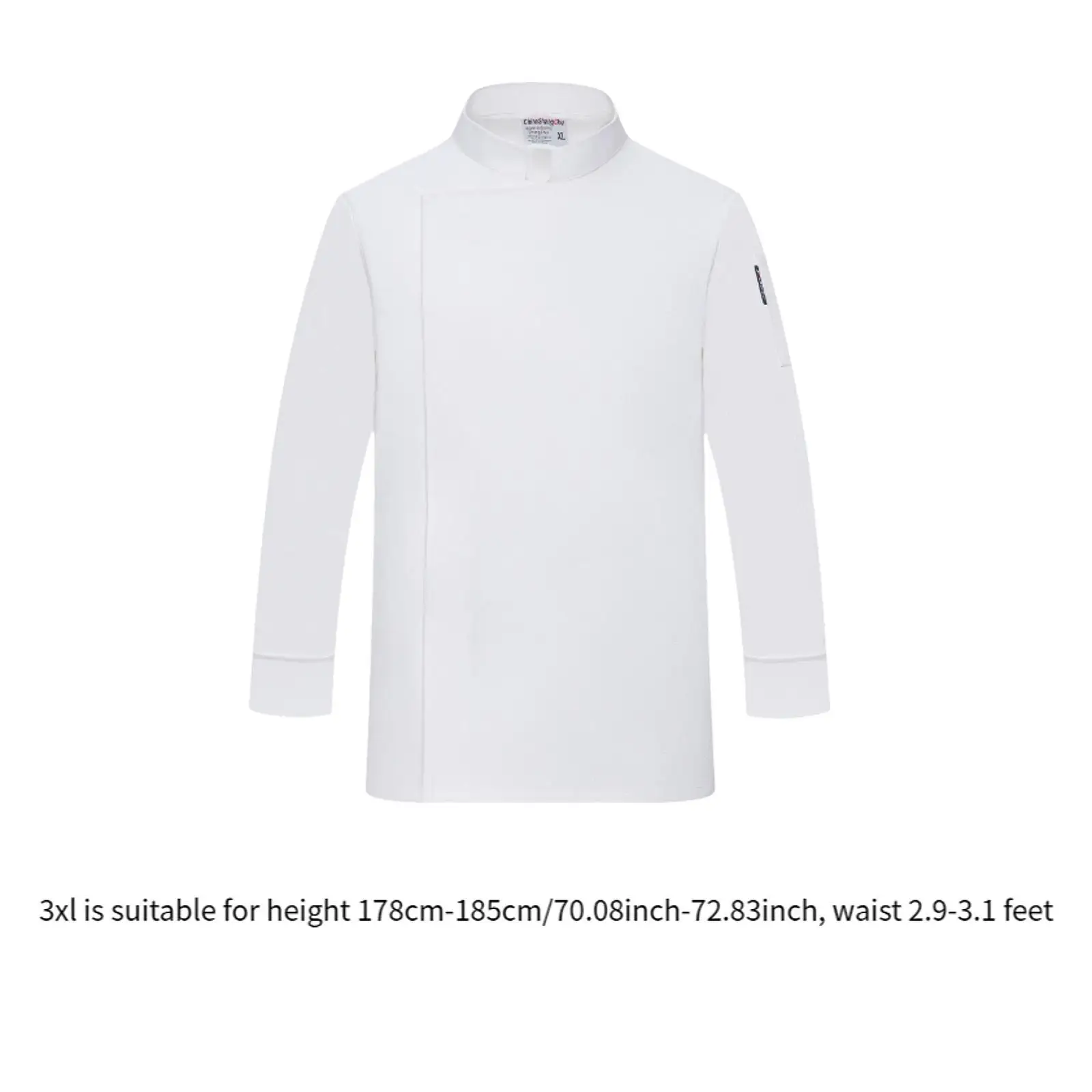 Chef Jacket Lightweight Chef Work Clothes Catering Shirt Waiter Apparel Chef Coat for Bakery Restaurant Food Service Kitchen Pub