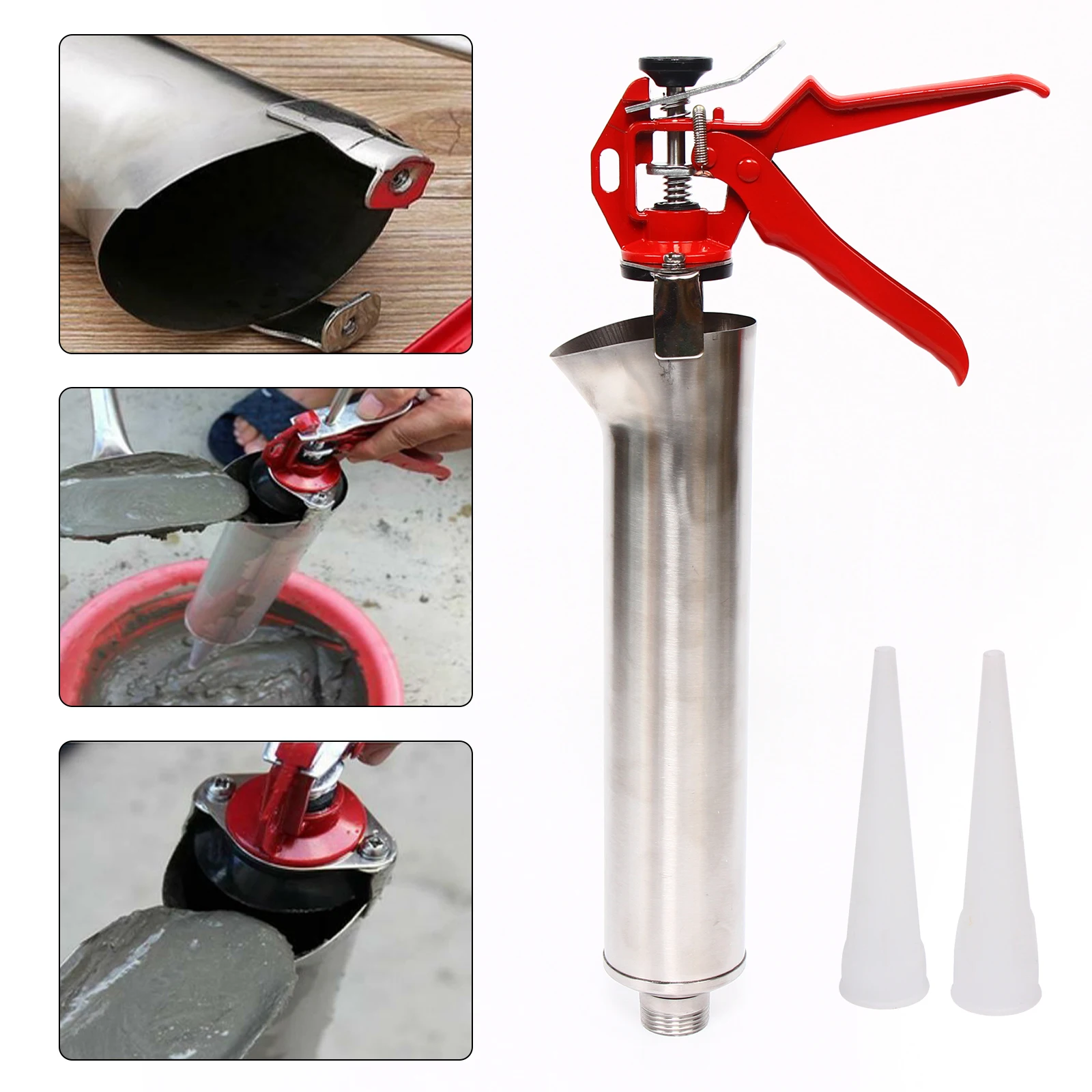 Stainless Steel Mortar Pointing Grouting Gun Sprayer Applicator Cement Brick Mortar Pointing Grouting Gun Sprayer Applicator