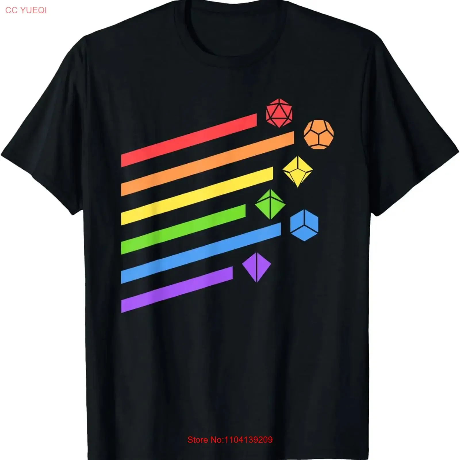 Minimalist Polyhedral Dice Set Colors D20 Collector T Shirt vintage Washed Slightly Versatile homme graphic Stretched Stylish
